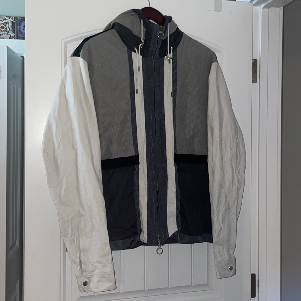 Gucci leather jacket/ windbreaker